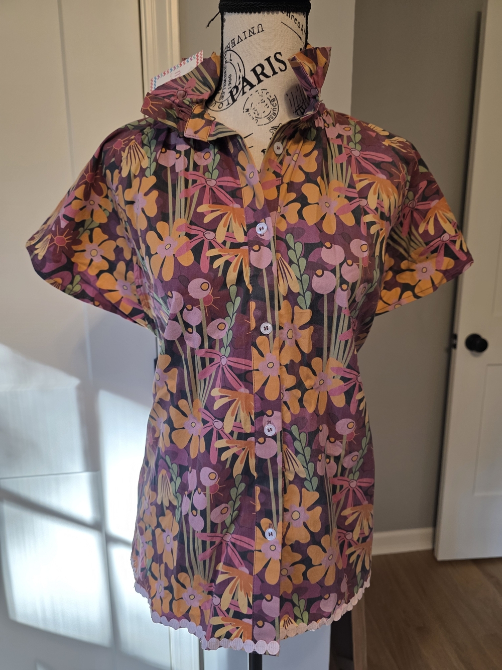 Fall Floral Shirt By J Marie-NWT